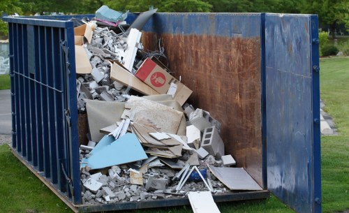 Introduction to business waste removal with Oxted cityscape in the background